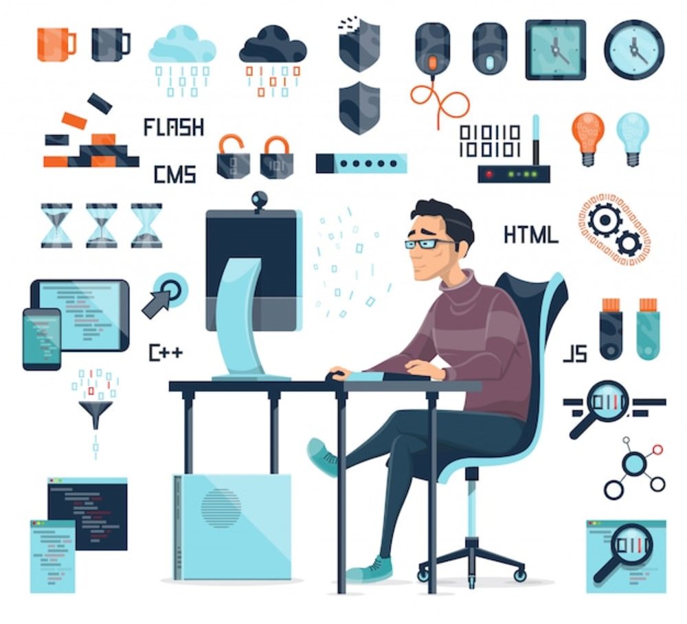 計算機編碼圖標(biāo)集 數(shù)字世界的視覺語言